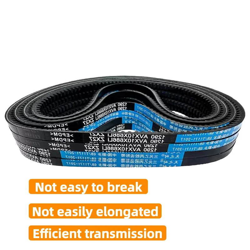 AV10X Raw Edge Cogged V Belt Rubber Toothed Drive Conveyor Belt Transport Strap 680mm‑1050mm Industrial Transmission Belt