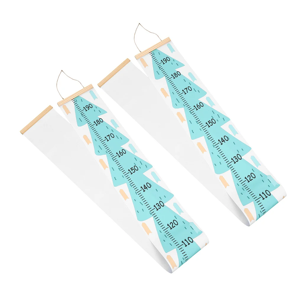 

2Pcs Kids Growth Chart Baby Height Ruler Wall Hanging Minimalist Measurement Tool Growth Tracker for Home Nursery