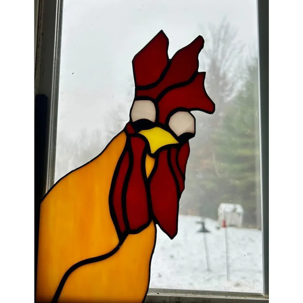 New Peeping Rooster Cartoon Cock Bedroom and Living Room Decoration Pendant