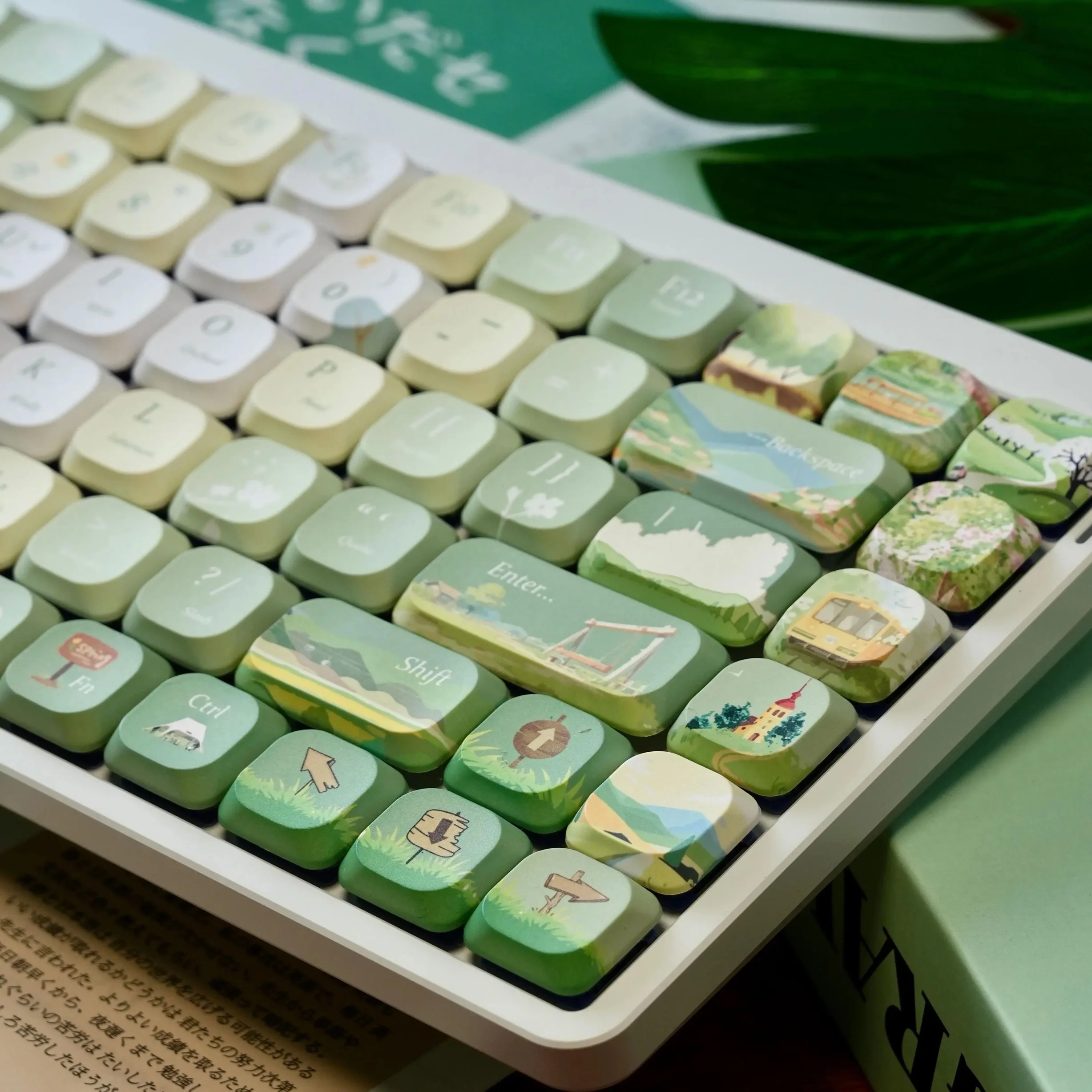 ダブルショットキーボード用キャップ,5mm,120キー,ロープロファイル,pbt,MXスイッチ用adaキーキャップ60% 65% 75%,ゲーマー用メカニカルキーボードキャップ
