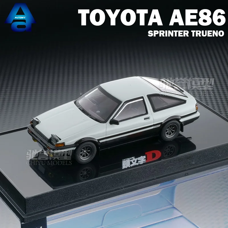 AUTOart 1/64 Toyota AE86 inicial D Takumi Fujiwara coches de metal fundido a presión juguetes para niños modelos de colección modelos de coches