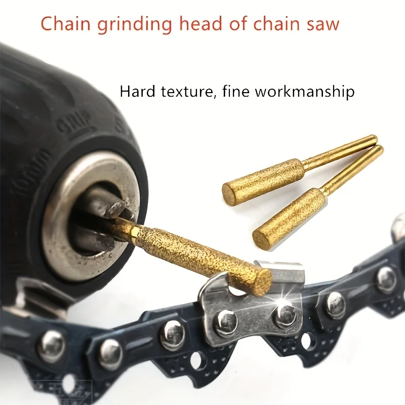 12 CS Diamond Chainsaw Sharpener Chainsaw 3 Size Diamond Sharpener Polishing Grinding Tool for Electric Chain Saw, Stone Carving