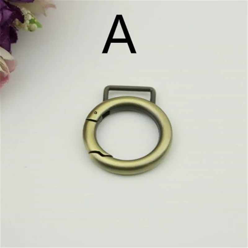 2pcs Metal Swivel Clip Spring Gate  Round O Ring Heart Snap Hooks For Bag Holder bag hook Trigger Spring Keyring Buckle DIY acce