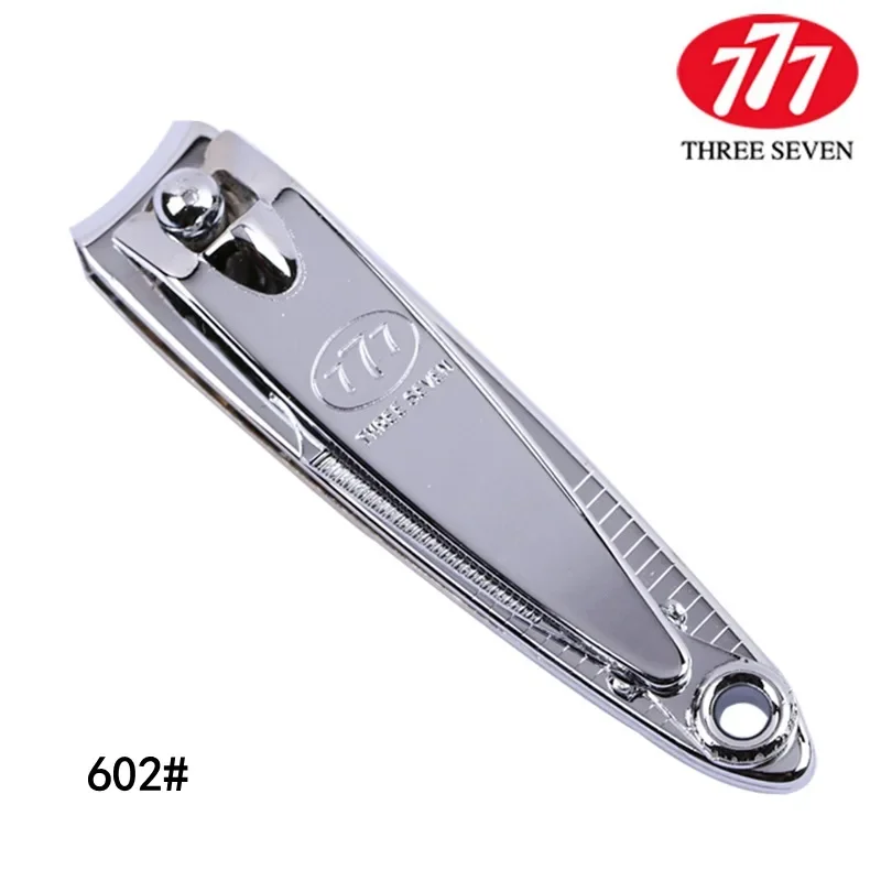 Korean 777 Nail Clippers Silver Chromium Coated Medium Size Nail Scissors Single Piece Carbon Steel Nail Trimmers