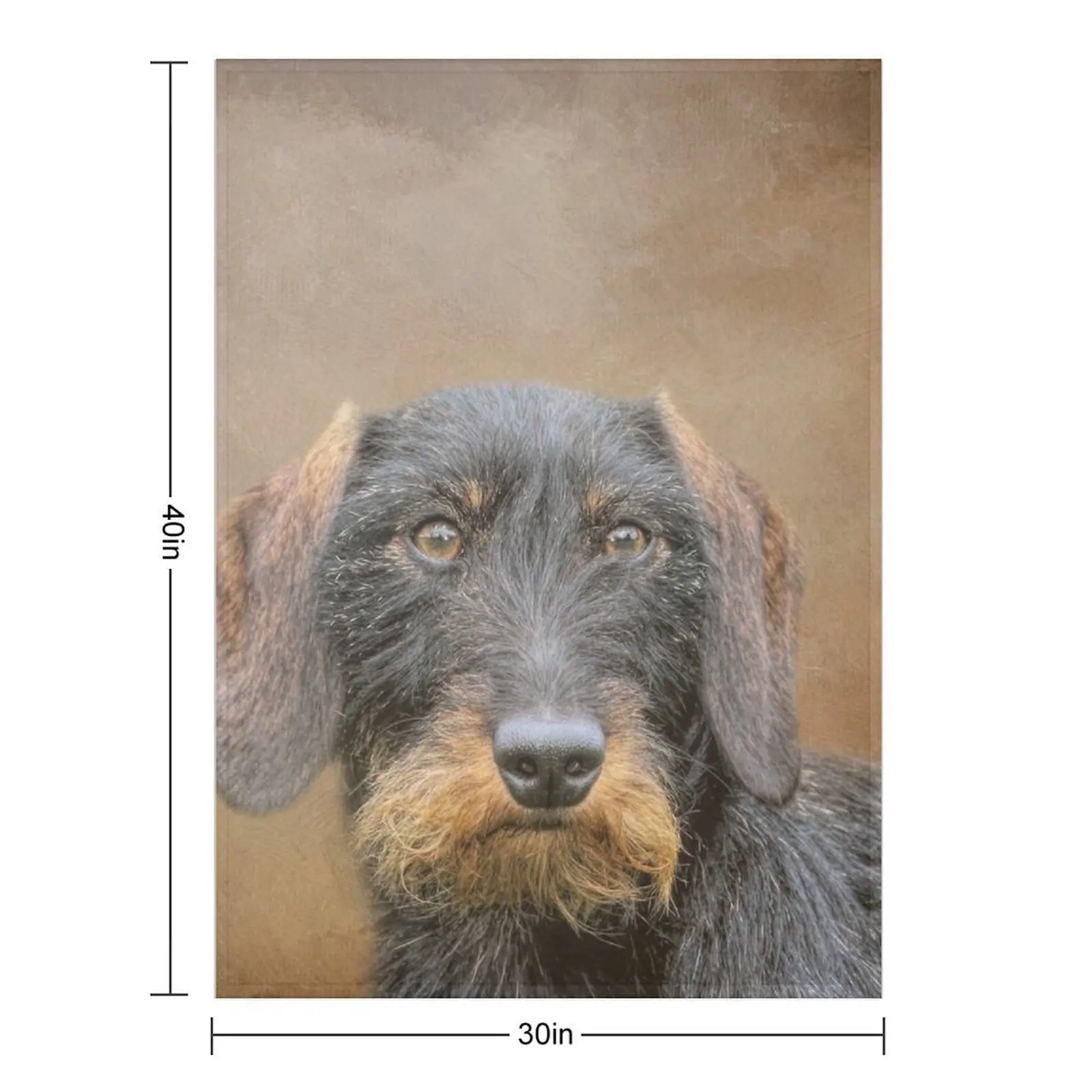 Wire-Haired Dachshund Throw Blanket Moving Sofa Quilt Thermals For Travel Cute Plaid funny gift Shaggy Blankets