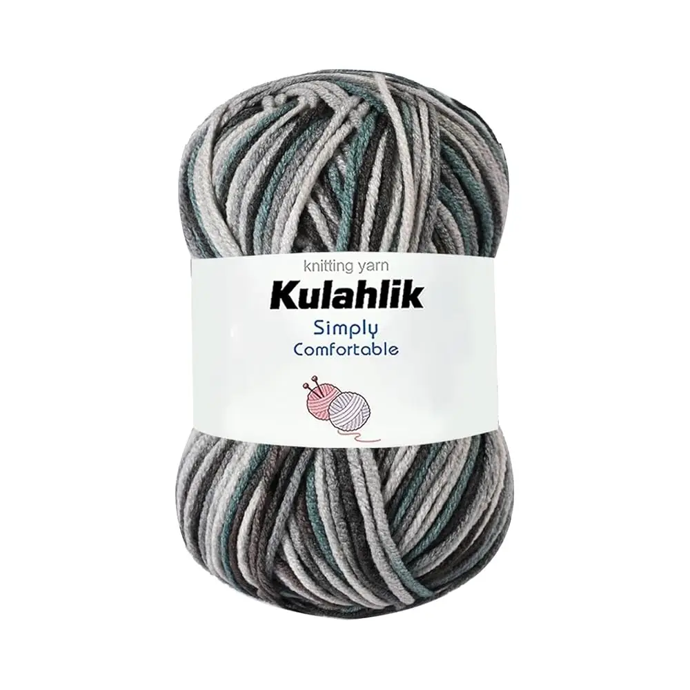 

50g(1x50g) Acrylic Yarn for Crocheting and Knitting, Colorful Gradient Yarn Thread, 1 Rolls Skeins, Multicolor Hilo Acrílico,