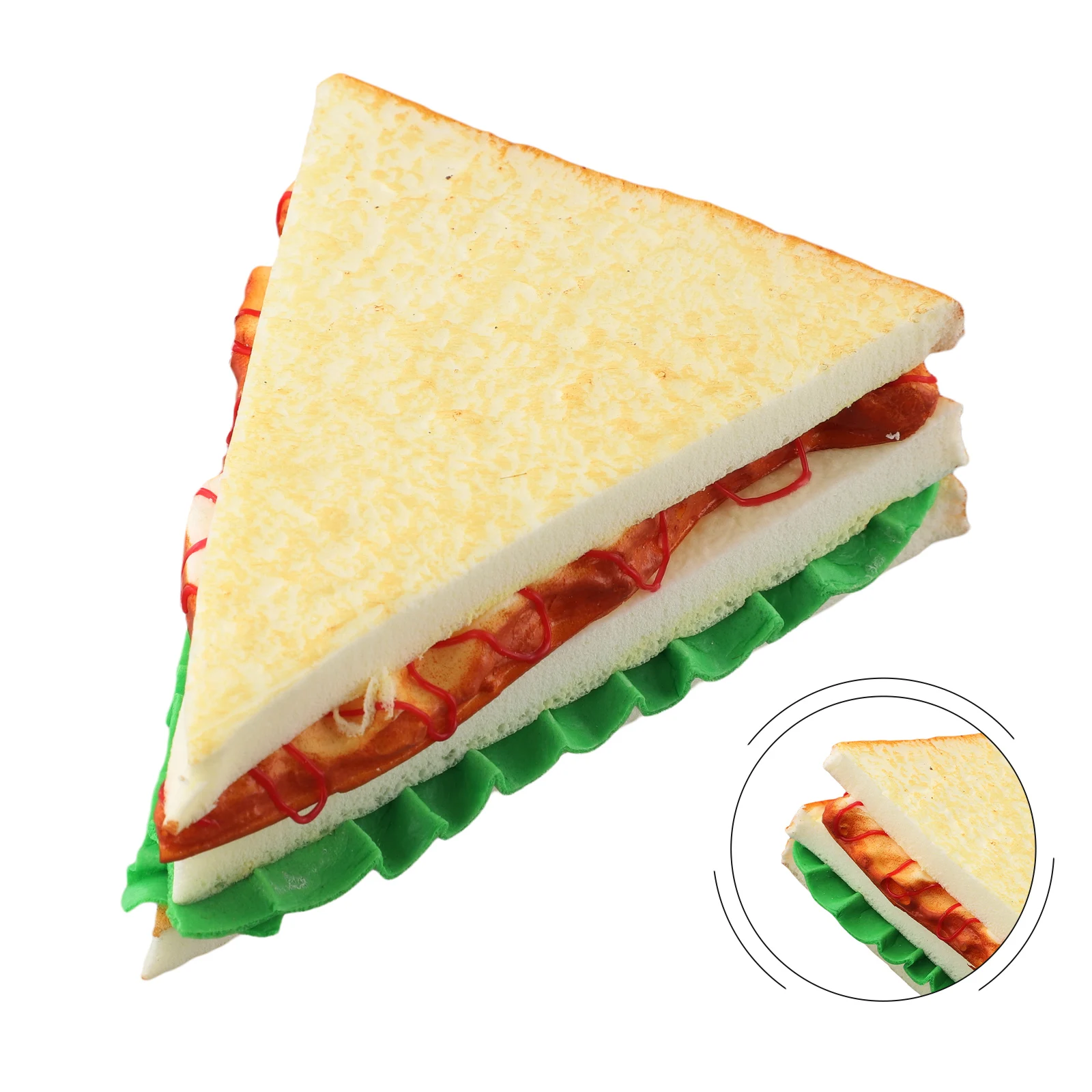 Fake Sandwich Simulated Sandwich Home Decoration Photography Accessories Sandwich Model Cake Shop Display Decorative Ornaments