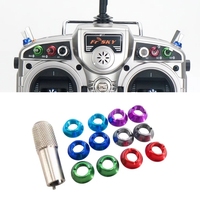 12PCS Radio Control Switch 9 Color Aluminum alloy Nut with Wrench For RC RadioLink Futaba JR Frsky