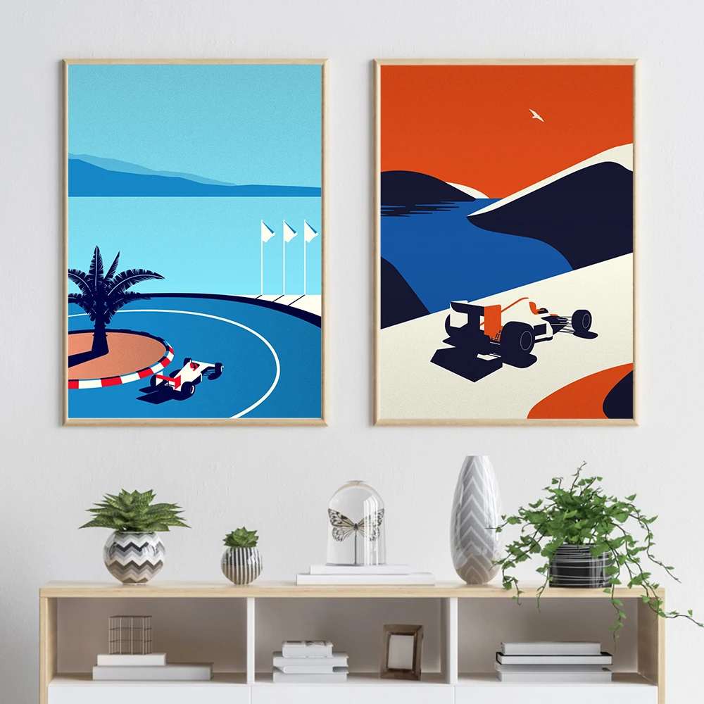 Hd Art Prints Posters Nordic Home Decor Classic 911 Cars Wall Modular Red Yellow Green White Picture Living Room Canvas Painting