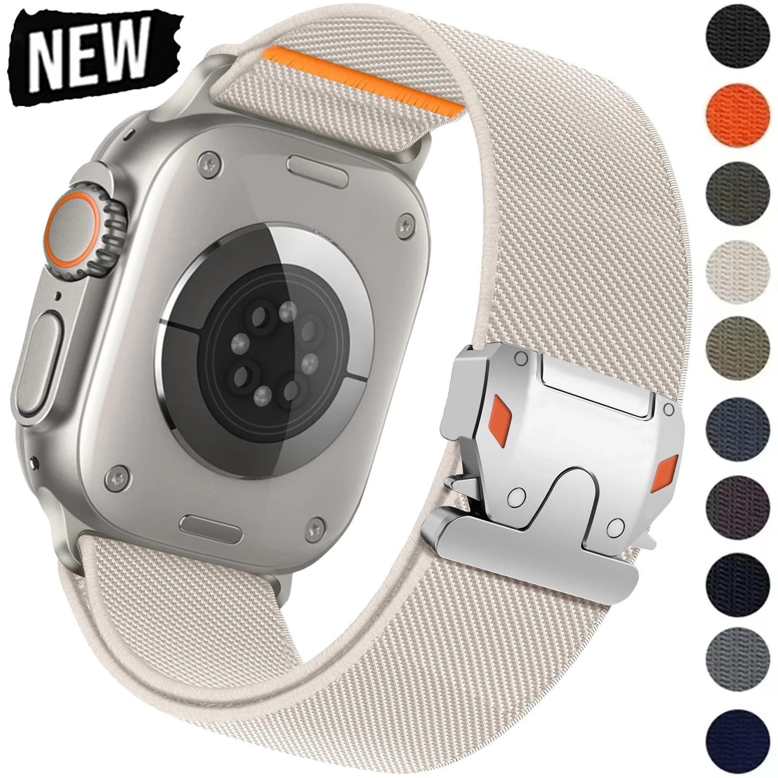 

Parachute Straps for Apple Watch Ultra 2 3 Band 49mm 45mm 46mm 44mm 42mm 40mm 41mm Correa Bracelet IWatch Series 11 10 9 8 7 6SE