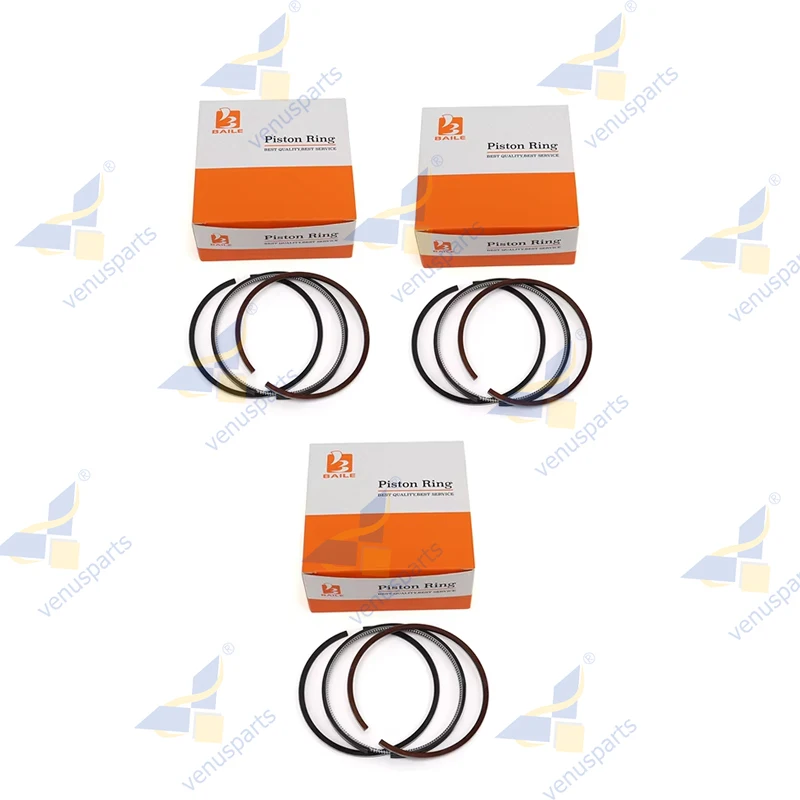 

For ISUZU 3LD2 3LD1 Piston Ring 3-Cylinders 83mm 83*2+1.75+4mm 8-97235-556-0 STD Forklift Overhaul Rebuild Kit Engine Parts