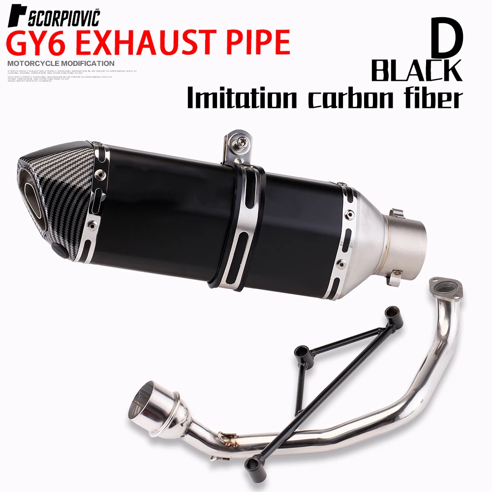

High Quality Front exhaust pipe Motorcycle Exhaust Suitable for Yamaha motorcycle GY6