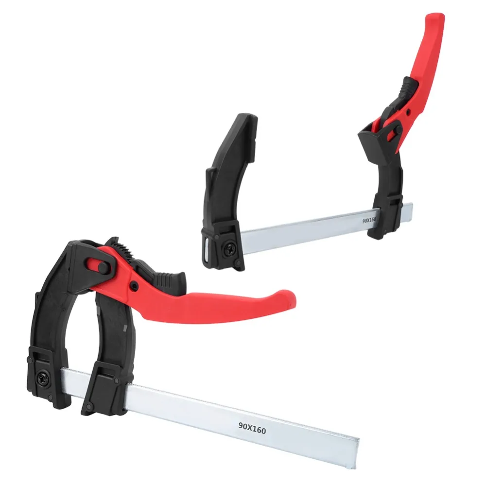 Durable Ratchet Mechanism F Clamp Adjustable One Handed Woodworking Clamp Bar Clamp Splicing