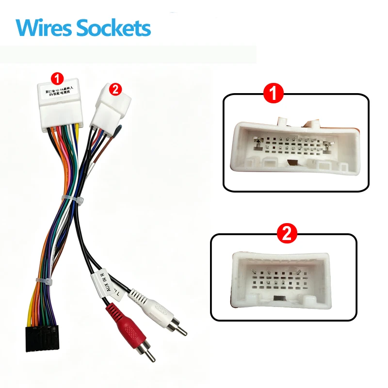 Android Car 16pin Radio Audio Wiring Harness For Subaru Forester XV 2012 2014 2015 Stereo Plug Power Wire Cable Adapter