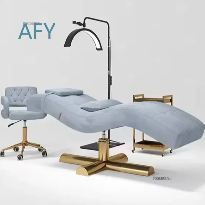 Commercial Full Body Massage Bed for Salon Furniture Adjustable Backrest Leg Massage Table for Beauty Salon Tattoo Eyelash