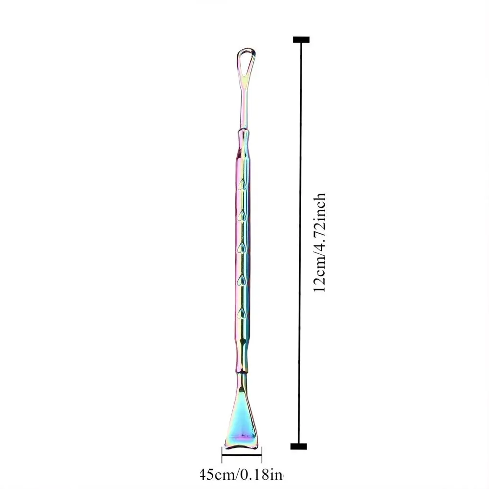 Pala per punti neri in acciaio inossidabile Manuale senza lasciare stampa Rimozione imperfezioni Detergente per pori Trattamento per l'acne Estrattore di comedoni Donne