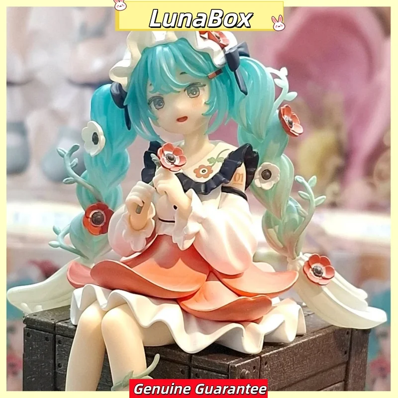 新しい本物のフリュー初音ミク花の妖精ヌードルストッパーアニメフィギュアミクおもちゃ-pvc-モデルコレクション装​​飾誕生日ギフト