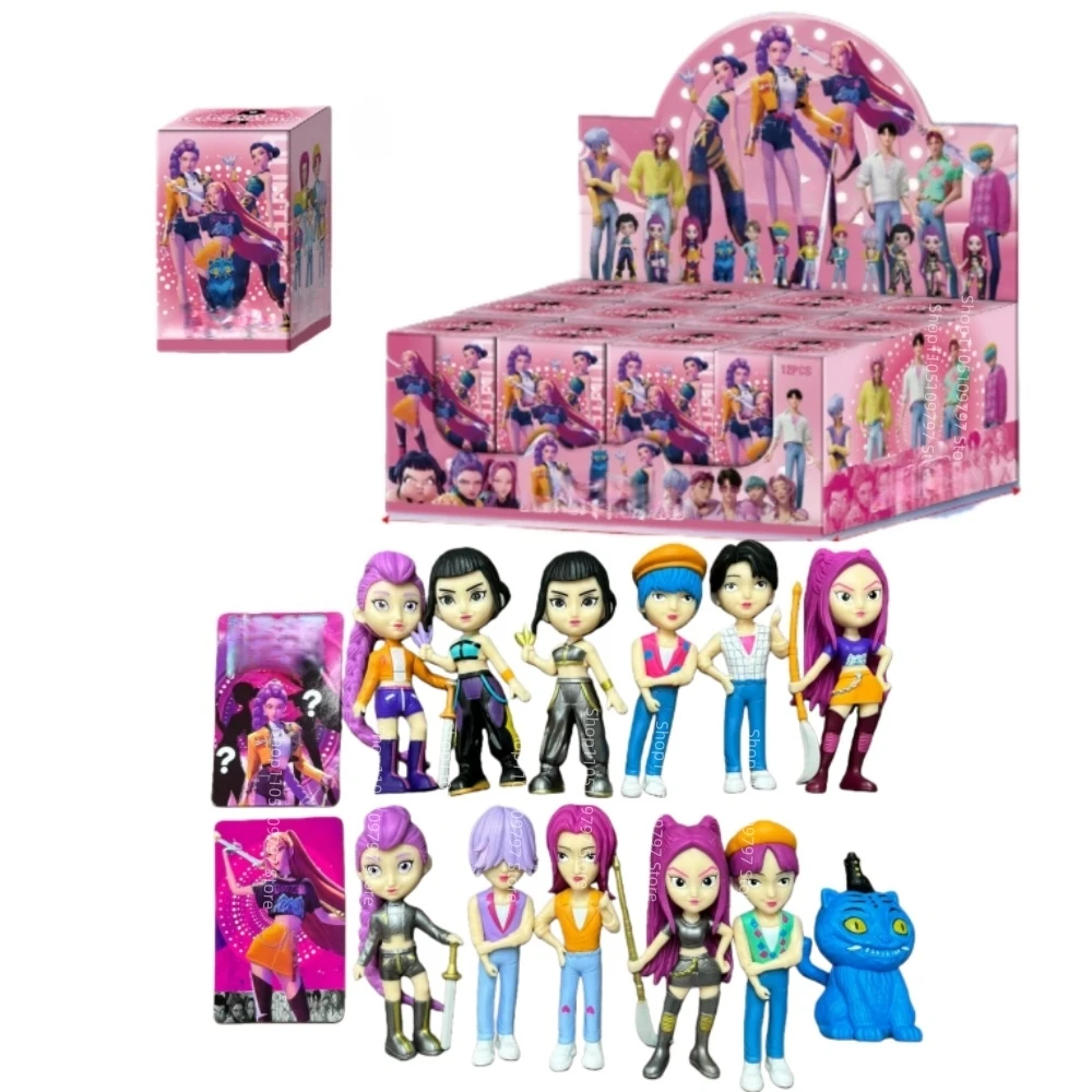 New KPop Demon Hunters Blind Box HUNTRIX SAJA BOYS RUMI MIRA ZOEY Derpy Tiger Action Figure Model Doll Toy Mystery Decor Gift