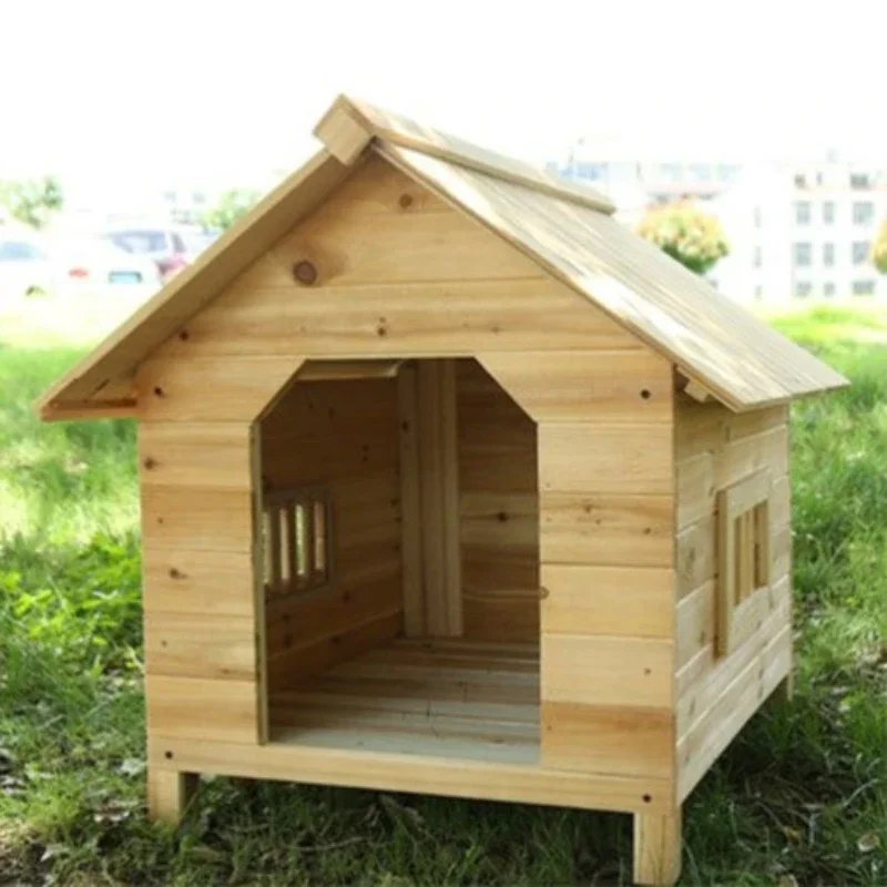 Supplies Habitats Accessories Dog Cage Outdoor Villa House Large Dog Cage Products Prefab Casa Para Perros Dog Supplies