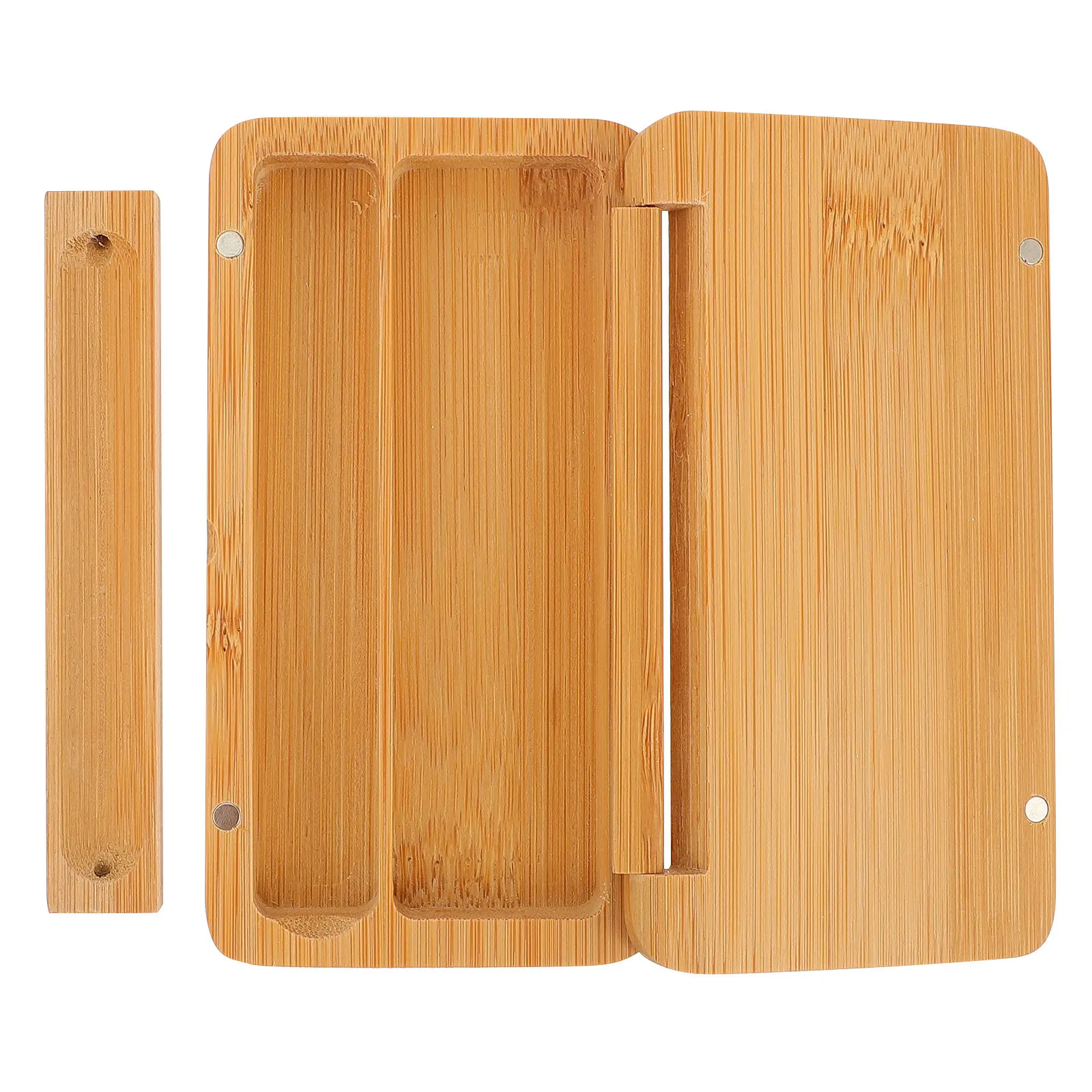 Handcrafted Sandalwood Incense Box High Density Wood Clear Grain Visible Smooth Finish Compact Portable Storage for Incense