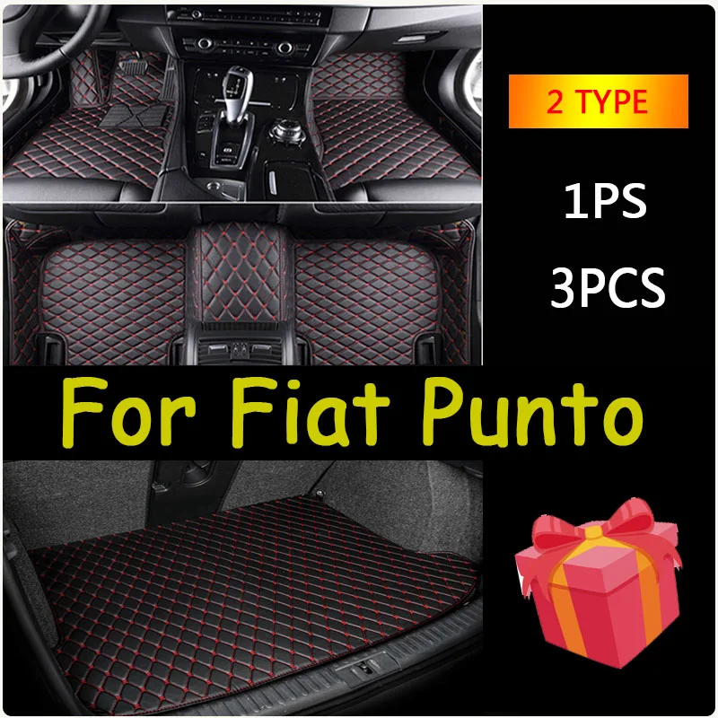 

Кожаные автомобильные коврики на заказ для Fiat Punto 2007, 2008, 2009, 2010, 2011, 2012, 2013, коврики, коврики, подкладки для ног, аксессуары