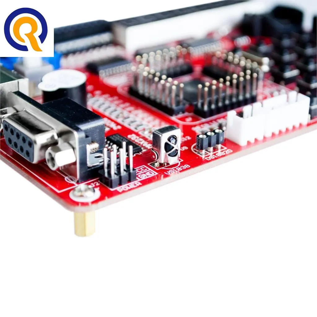 لوحة تطوير AVR الخاصة بالتاج الأحمر لوحة تجربة لوحة تعليمية ATMEGA128 فائقة فعالة من حيث التكلفة #5