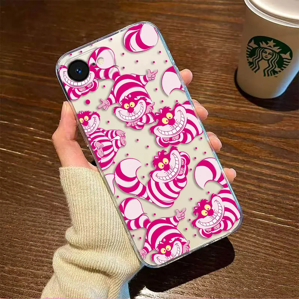 

Cat Cheshire Alice in Wonderland Phone Case For Infinix HOT ZERO 50 40 30 30I 20I 20S 12 12I 11S TECNO SPARK 10 20 Clear Case