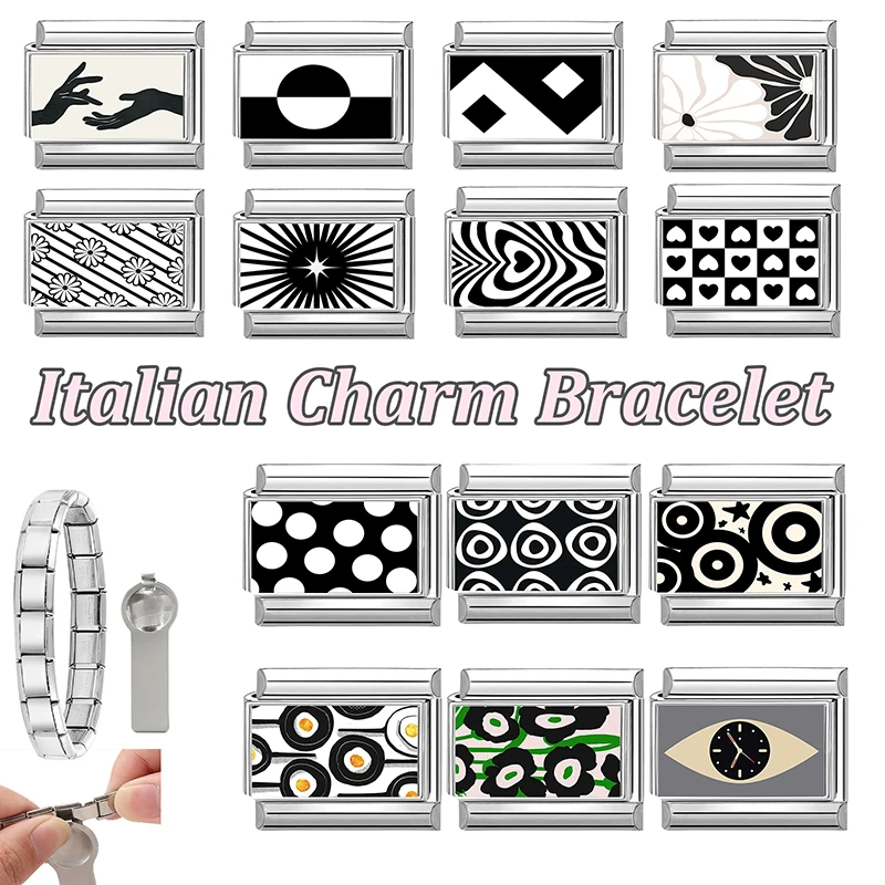 جديد جميل الحيوانات الأليفة القطط والكلاب وصلات سحرية إيطالية تناسب 9 مللي متر سوار الفولاذ المقاوم للصدأ النساء الرجال DIY بها بنفسك صنع المجوهرات