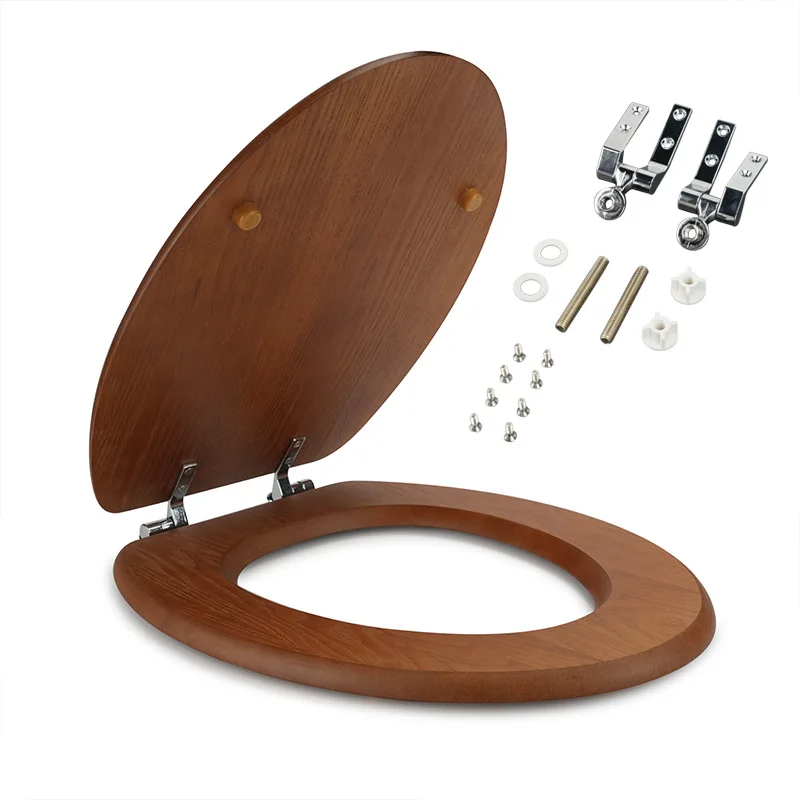 Zinc Alloy Toilet Seat Hinges Replacement Kit Chrome Mounting Hardware Fittings for Wooden Toilet Lid Handicap Transfer