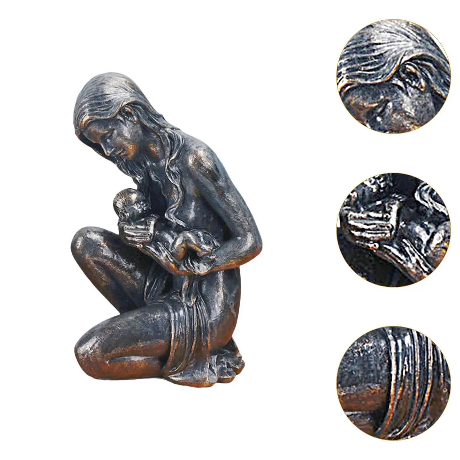 Collezione di statue dell'amore della madre Decorazione artigianale Figurina in resina Ornamento da tavolo per camino Scrivania per armadio da soggiorno interno
