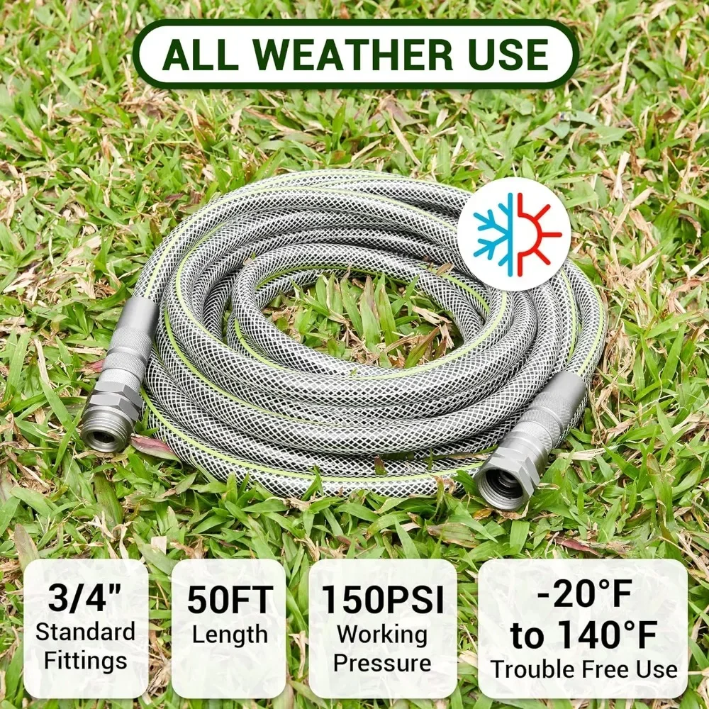 for Garden Hose 100 FT, Heavy Duty Outdoor Water Hoses , 3/4