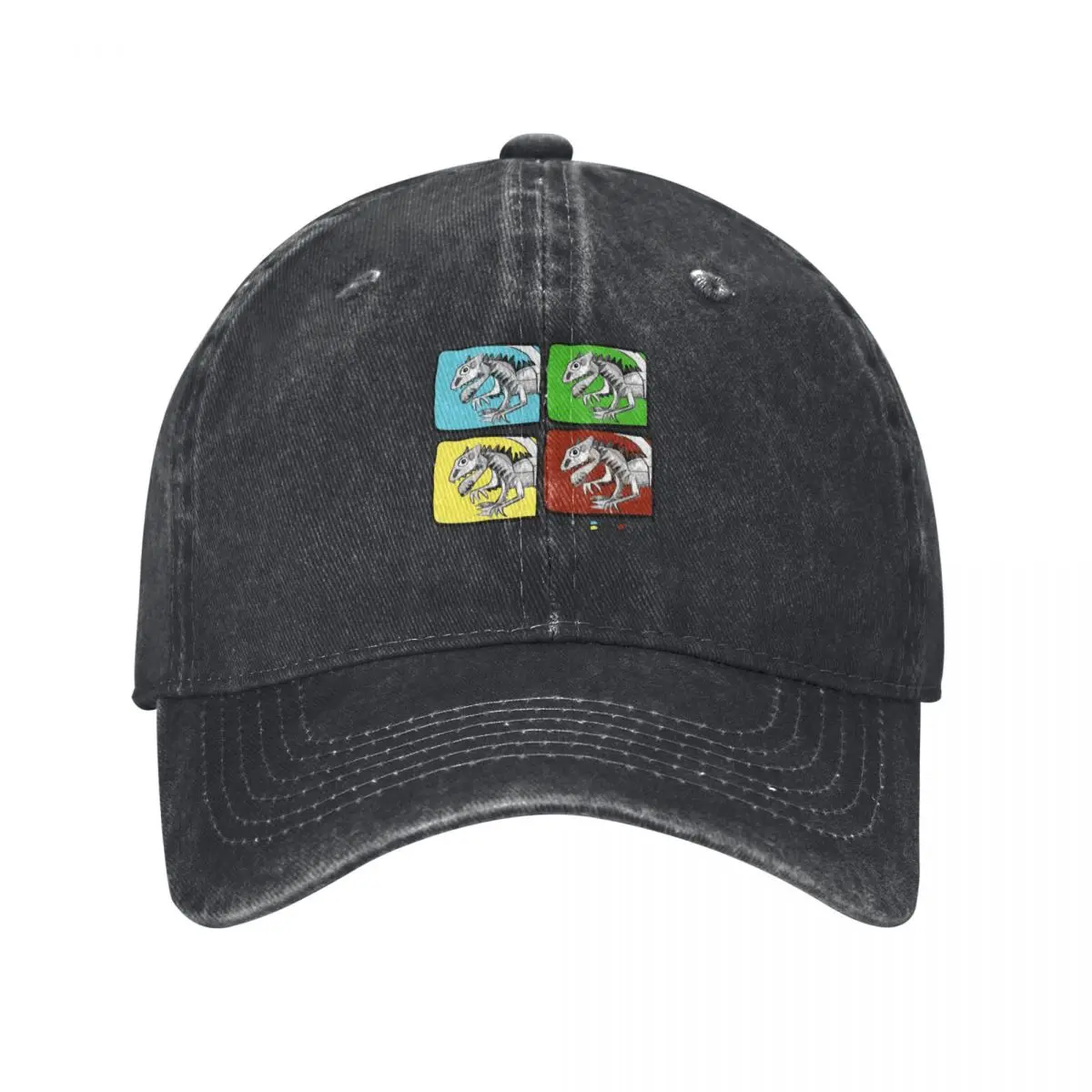 Dino Tiles By Sofie Baseball Cap funny hat black Hats For Men Women's