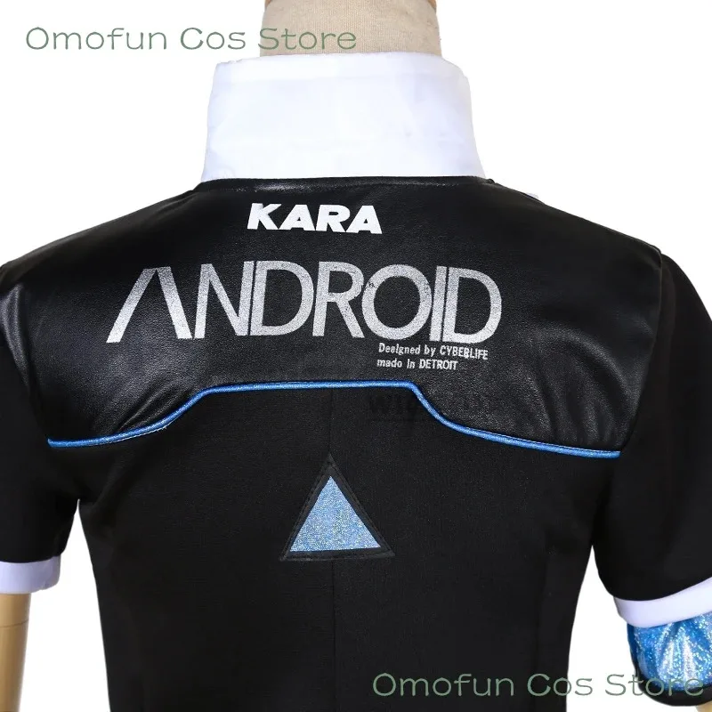 ديترويت: تصبح الإنسان كونور كارا تأثيري حلي رمز AX400 وكيل الزي الفتيات موحدة تأثيري حلي لعب الأدوار في الهالوين