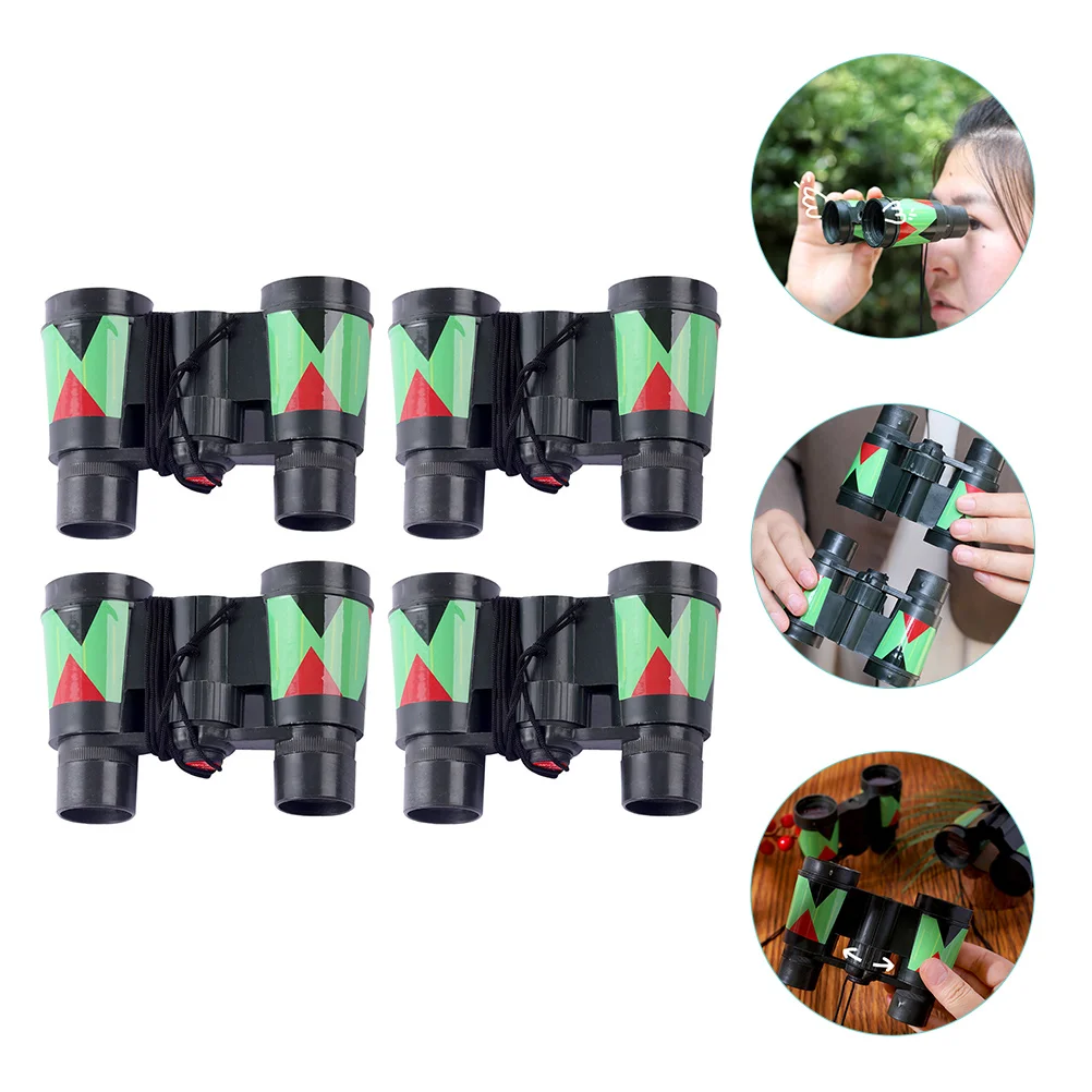 4 Pcs Children's Outdoor Telephoto Kids Interesting Portable Toys Camouflage Plastic