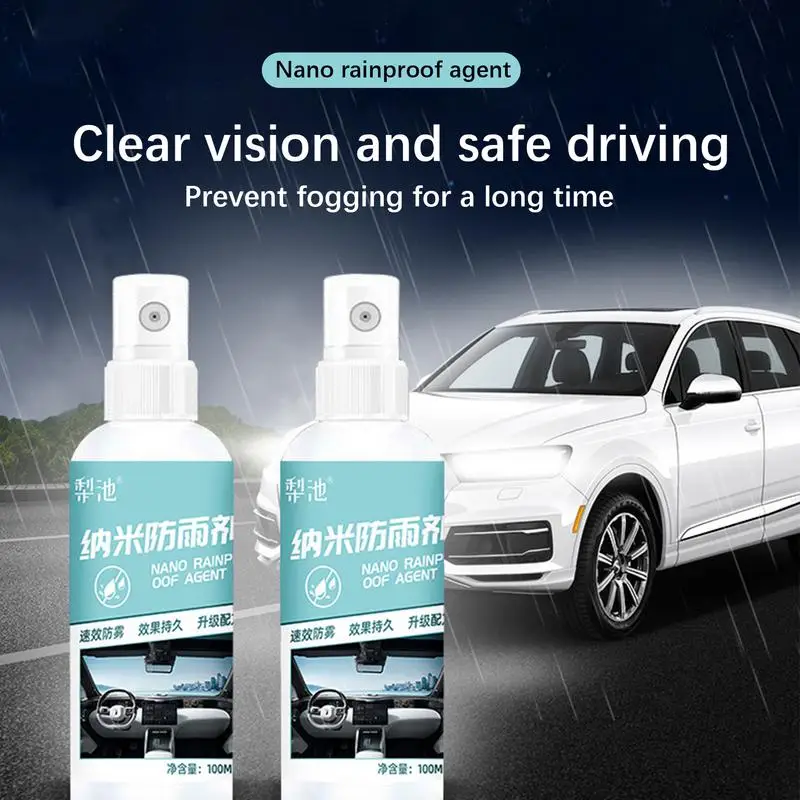 Car Anti Rain Spray Waterproof Coating Agent Anti-fogging Spray Protector Spray For Windshield Multipurpose Protector Spray