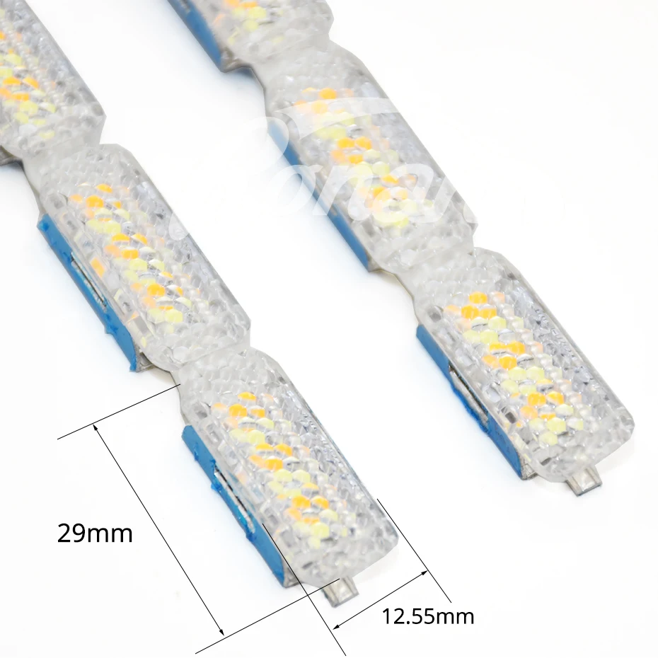 RONAN 60 Daytime Running White Switchback to Yellow Light DRL Double Flowing Type LED White Amber Lamp Car Headlight