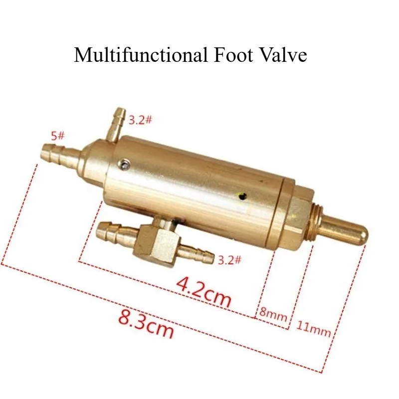 Foot Control Valve for Dental Chair Electric Pneumatic Pedal Switch Replacement Part for Dental Unit Multi-function Foot Switch