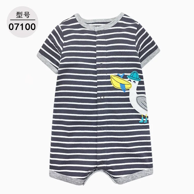 Clothing Baby boys romper newborn baby clothes romper baby jumpsuit cartoon animal toddler baby pajamas summer 6-24M