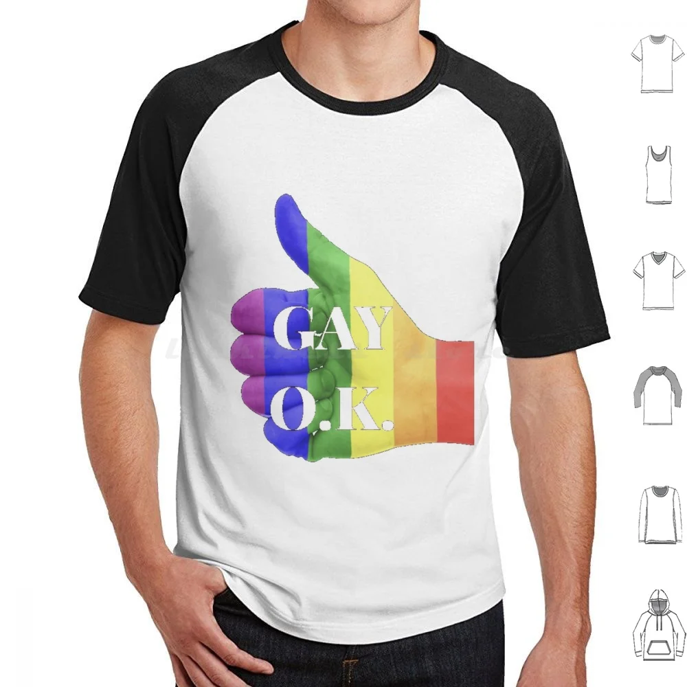 حسنًا أوك. تي شيرت Okay Pride Queer مقاس 6xl تي شيرت قطني رائع تي شيرت Pride Queer ثنائي الجنس عبر مضلع متعدد الألعاب بولي مستقيم جنسي #1
