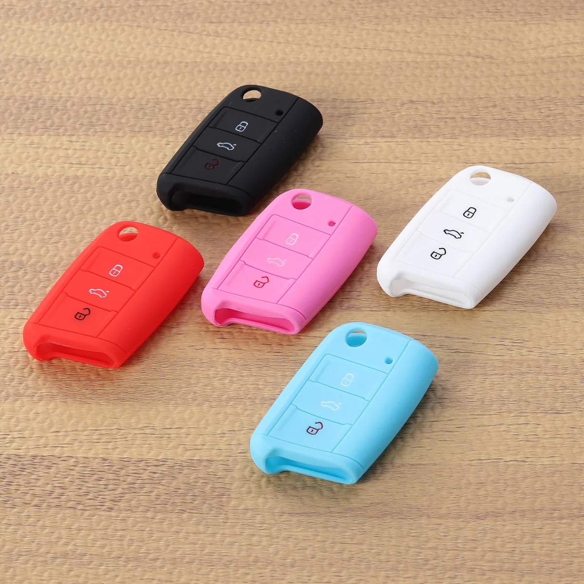 

Pink Car Key Case Cover for Series Silicone Scratch Resistant Easy Installation Water Washable Durable Eco Friendly Odorless