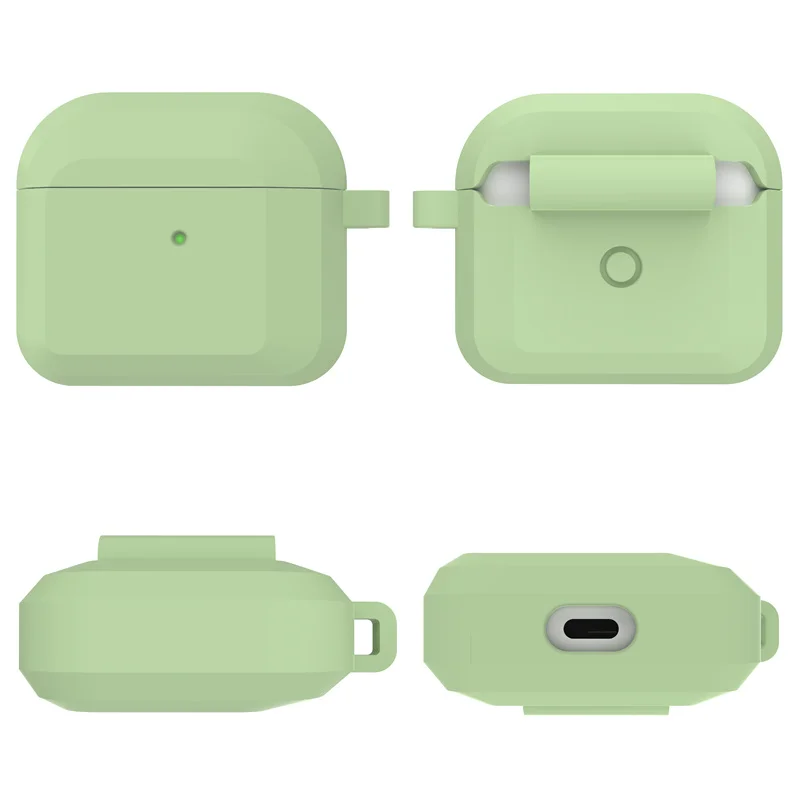 Silikonhülle für Apple Airpods 4/Airpods 3 Hüllen Kopfhörerschutz Kopfhörer Weiche Gummihülle für Airpods Pro 2 Zubehör