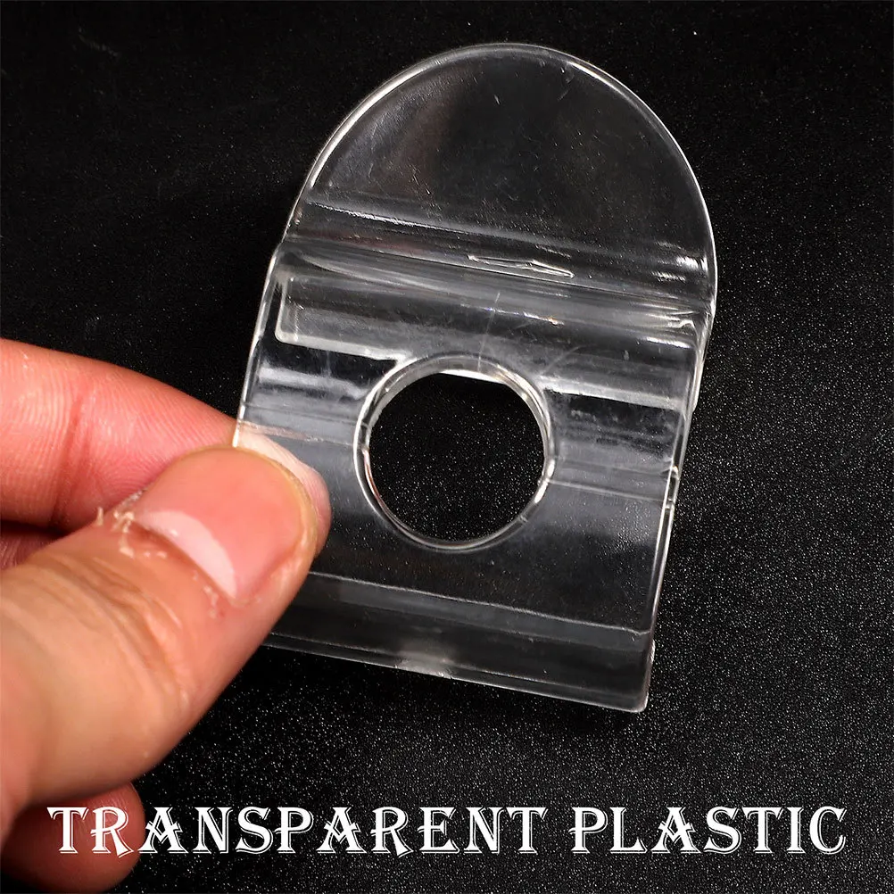 

6Pcs Cordless Blind Curtain Accessories Transparent Roller Shutter Handle Clips Window Shade Pulls Bottom Rail Fixing