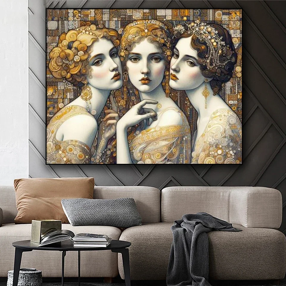 Gustav Klimt Cat 5D Diy Diamond Painting Full Square Round Drill Diamond Mosaic Embroidery Kits Tree Of Life Woman Home Decor