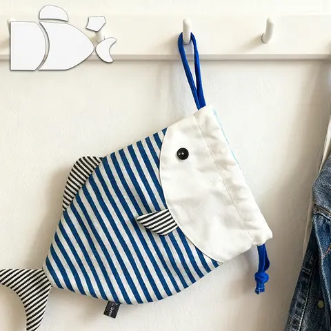 YOMDID 5pcs Fish-Shaped Handbag Template DIY Fish-Shaped Storage Pouch Quilting Templates Fancy Sewing and Embroidery Patterns