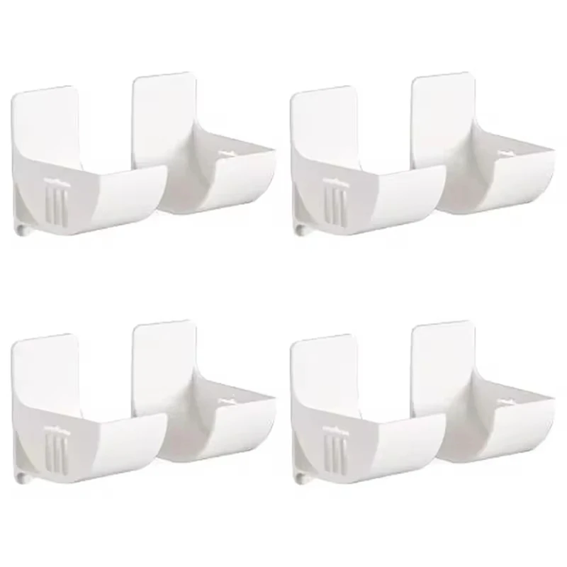 

A84E-Wall Mounted Organizer For Kitchen, No Hole Storage Tray, Cling Film & Trash Bag Holder,Refrigerator Side Storage Shelf