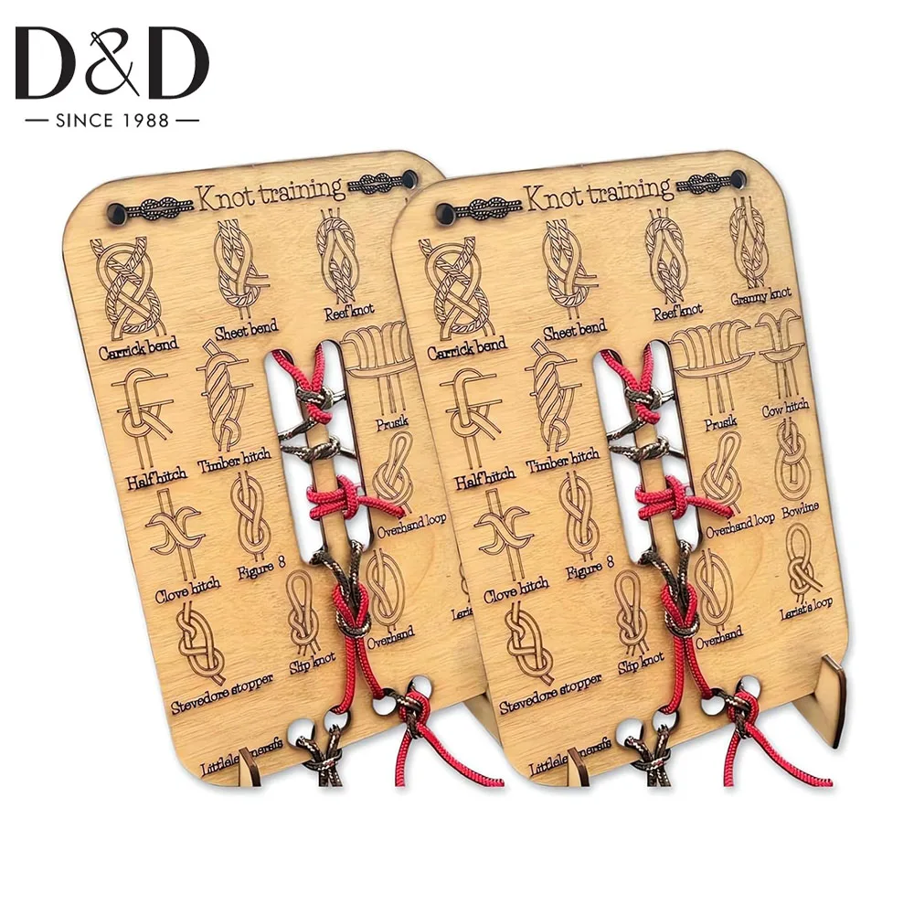 

Learn Knot Training Board with Rope Learning Knot Tying Kit Learn to Tie Knots Kit for Adults Beginner