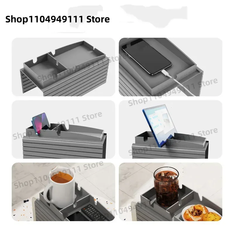 Porte-gobelet de canapé antidérapant en Silicone, dessous de verre, fauteuil inclinable, support organisateur de télécommande, plateau d'accoudoir de canapé