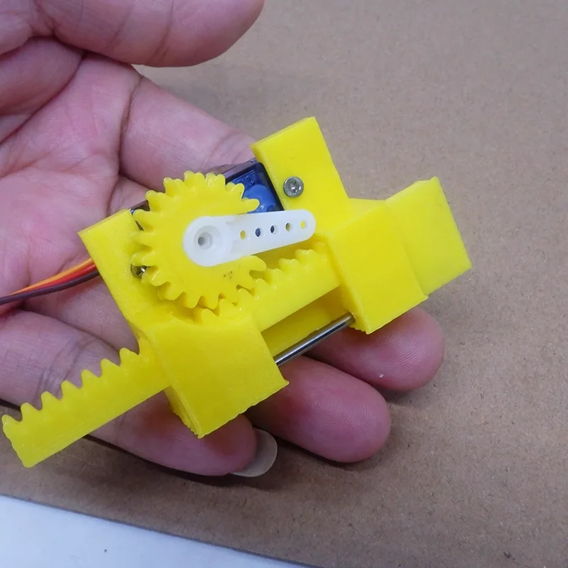 DIY 미니 서보 모터 텔레스코픽 잠금 기어 배치 및 드래그 텔레스코픽 로드, 9g