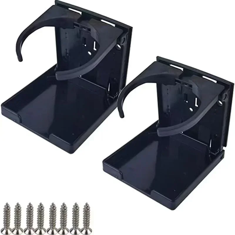 

VIKEFON Car Beverage Holder Car Multi-Function Storage Rack Cola Cup Holder Beverage Holder Folding Cup Holder With Screws