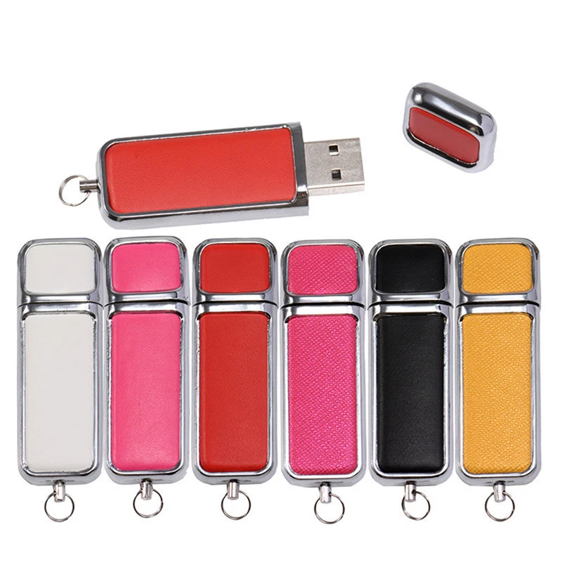 USB-Stick aus Leder, 128 GB, Schwarz, High-End-Geschenk, USB-Laufwerk, Pen-Laufwerk, Geschäftsgeschenk, 64 GB Memory Stick, 32 GB, Hochzeitsgeschenke